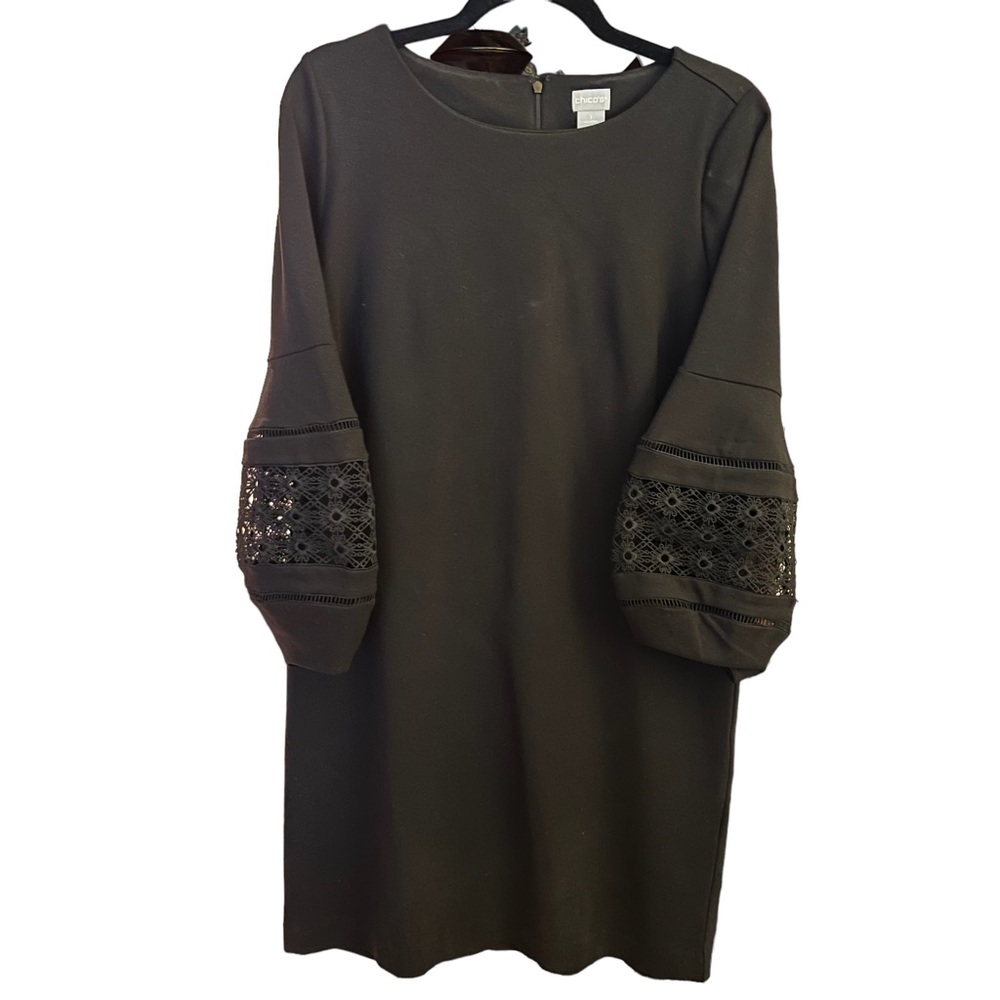 Chicos Black Dress Size 1